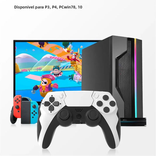 GAMINJA P48 — Controle Gamer Sem Fio para PS4, PS3 e PC