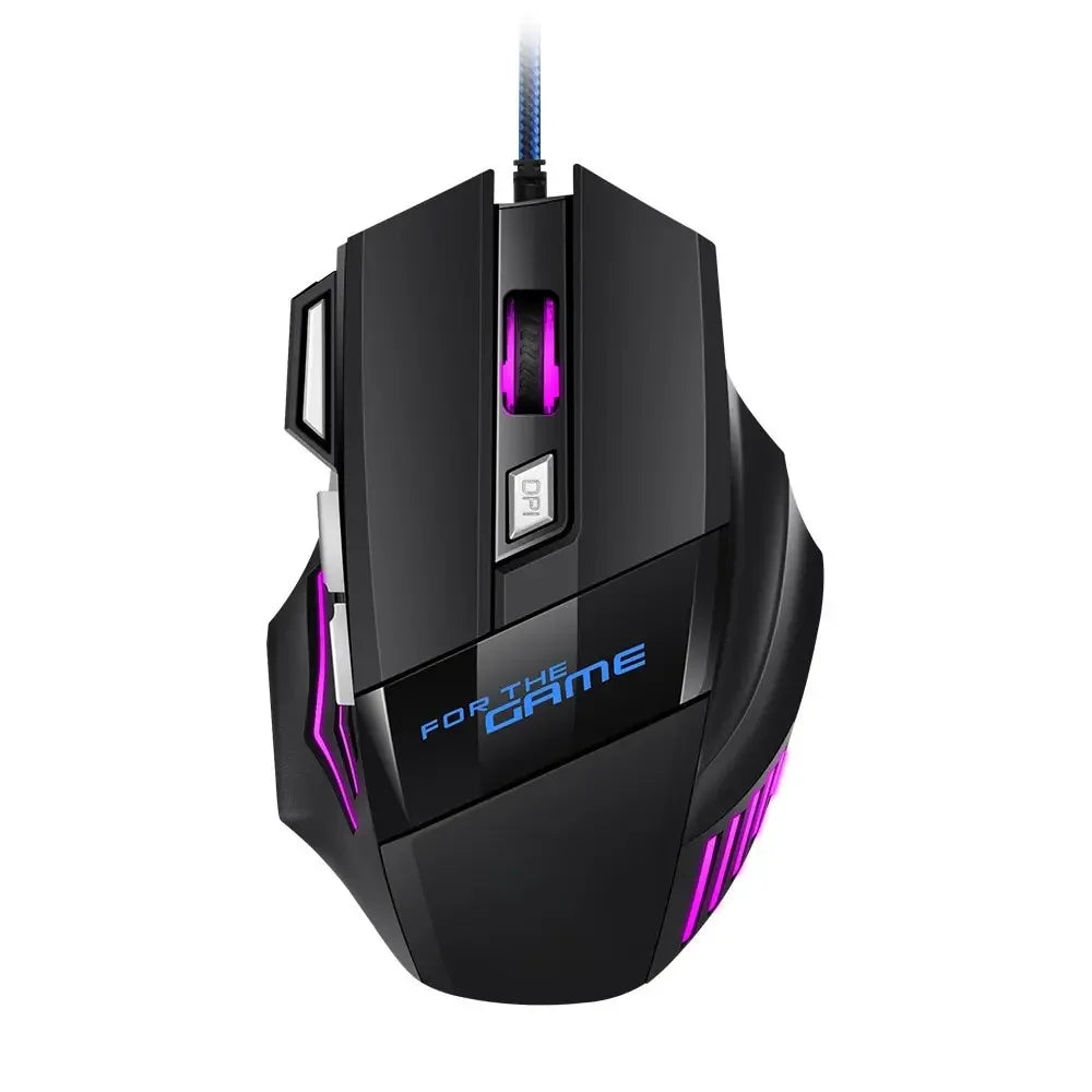 Mouse Gamer RGB 5500 DPI — 7 Botões