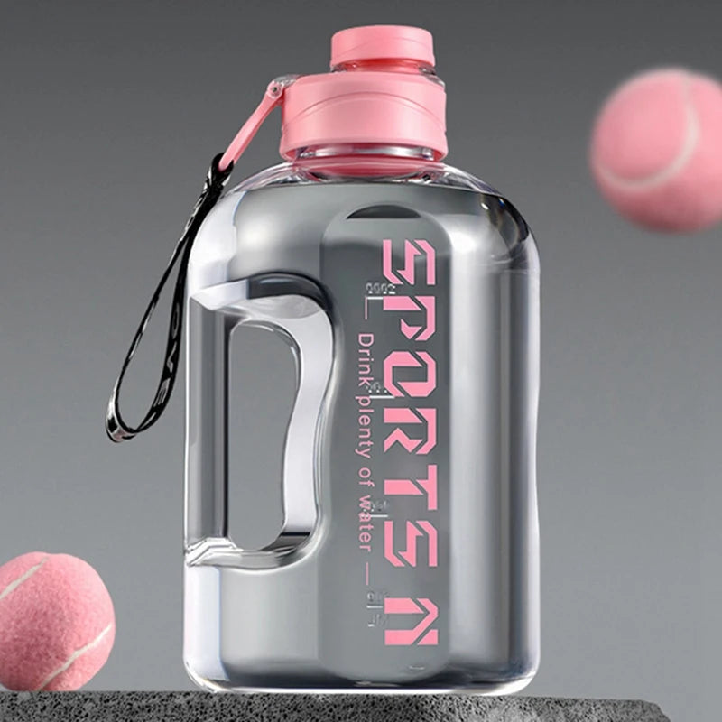 Garrafa Galão Esportiva em Tritan de Alta Capacidade com Canudo e Alça (1.7L / 2.7L)