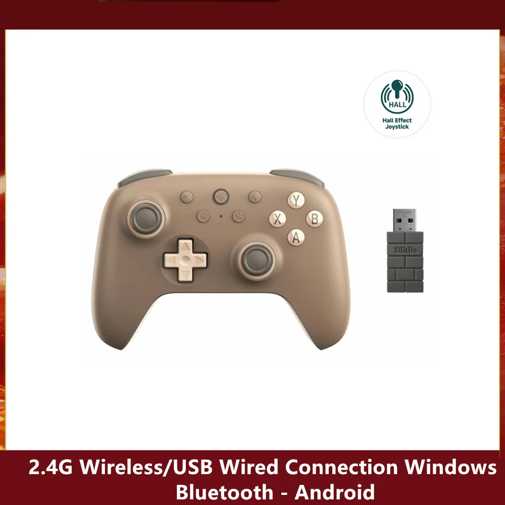 Controle Gamer 8BitDo Ultimate 2C Sem Fio 2.4G com Hall Effect para PC