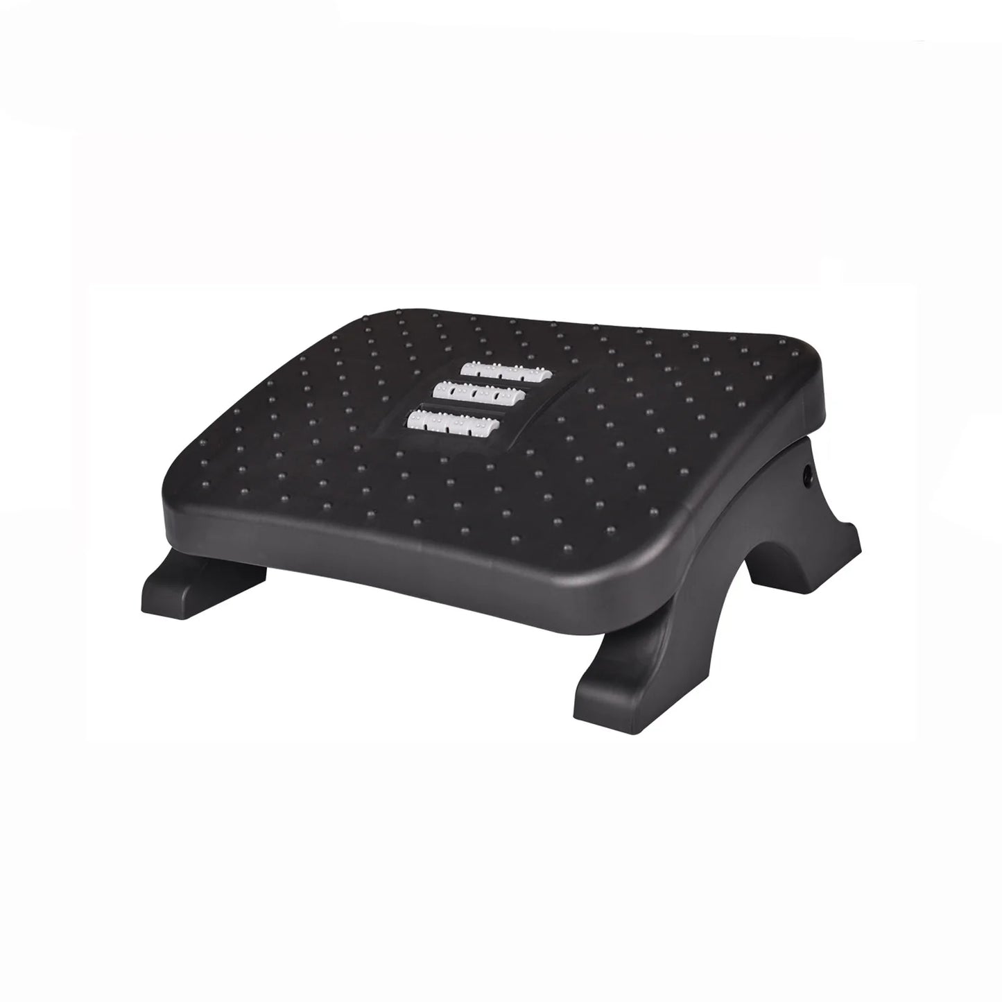 Apoio de Pés Ergonômico para Baixo da Mesa com Rolos de Massagem – Suporte Antiderrapante para Correção de Postura e Alívio de Dores