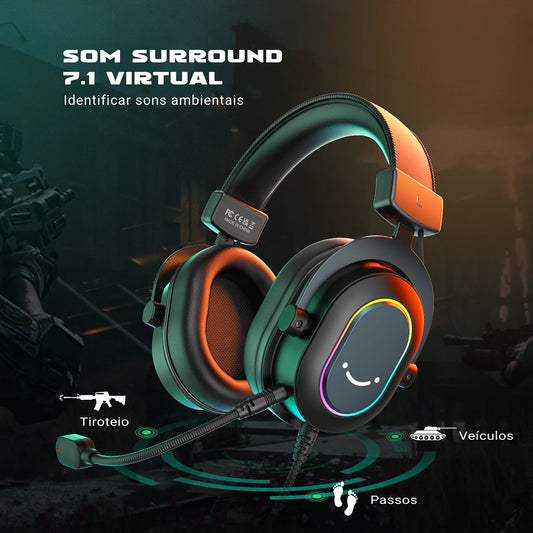FIFINE H6 — Headset Gamer USB com RGB