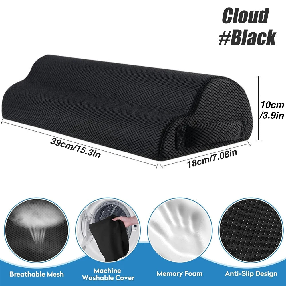 1 unidade de apoio para os pés em espuma viscoelástica para escritório e para elevar as pernas sob a mesa, ideal para jogos e escritório em casa.