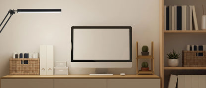 Luminária LED de Mesa com Presilha — 3 Cores e 10 Níveis