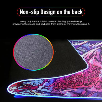 Desk Mat RGB Gamer — Mouse Pad XXL com Iluminação LED