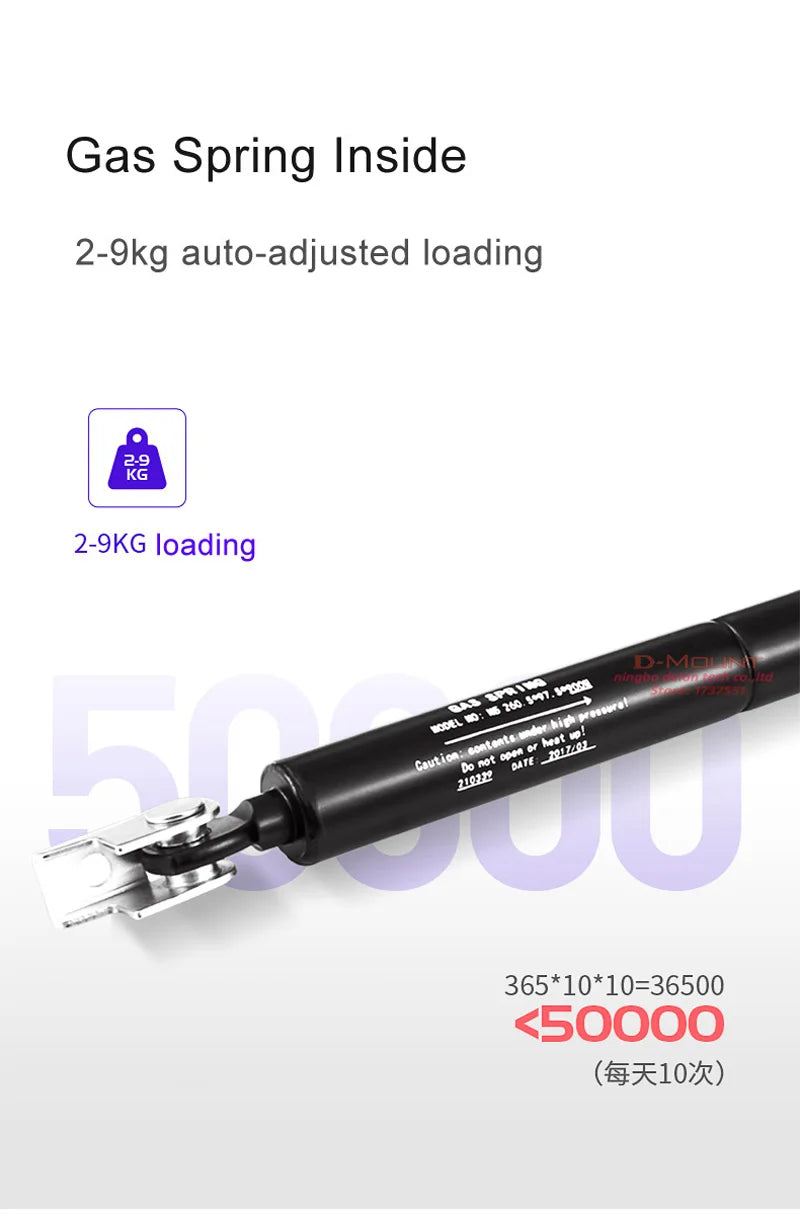 Suporte Articulado para Monitor com Pistão a Gás NB F80 (17" a 30")