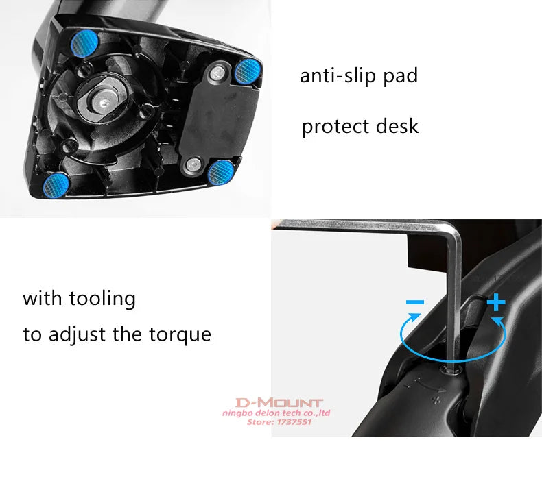 Suporte Articulado para Monitor com Pistão a Gás NB F80 (17" a 30")