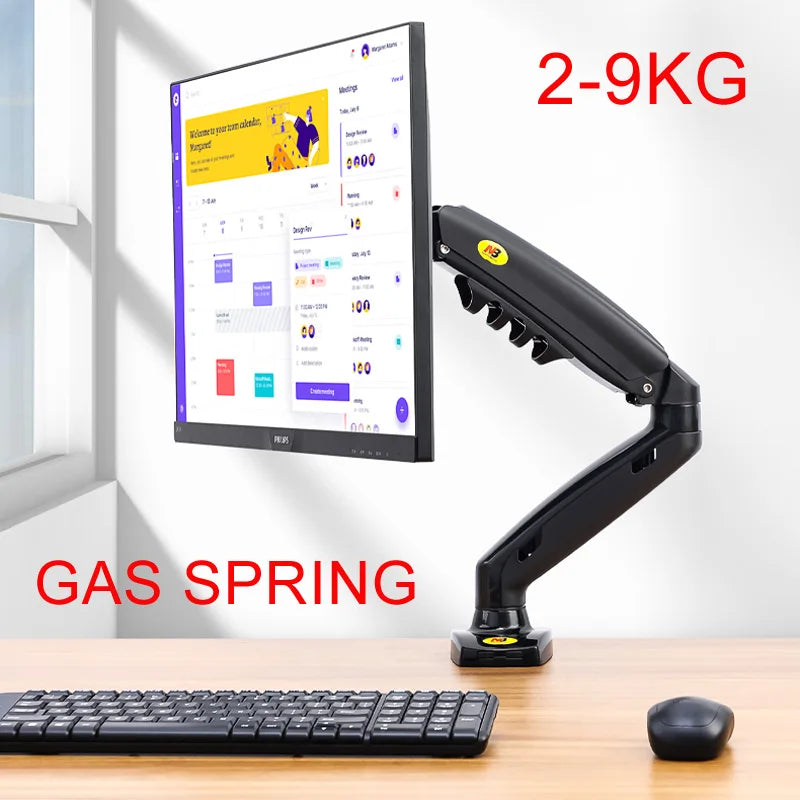 Suporte Articulado para Monitor com Pistão a Gás NB F80 (17" a 30")