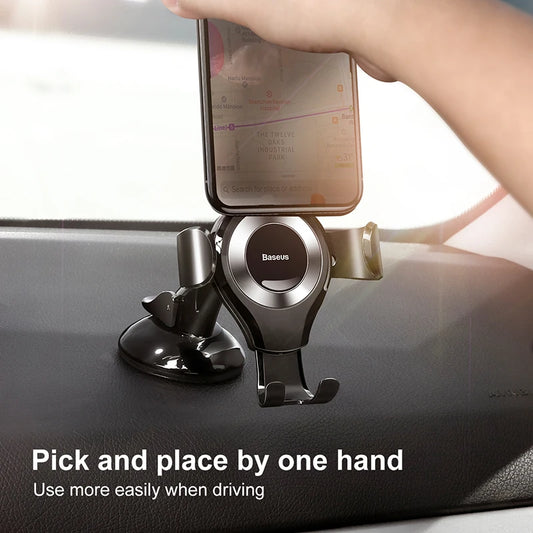 Suporte Veicular de Gravidade com Ventosa Baseus para Celular