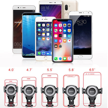 Suporte Veicular de Gravidade com Ventosa Baseus para Celular