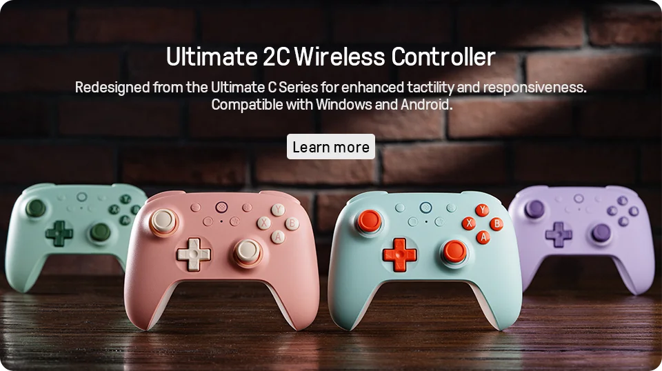 8BitDo Ultimate C — Controle Gamer com Fio para Xbox