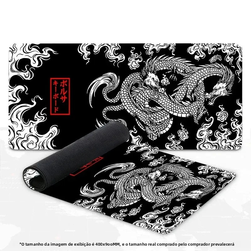Mouse Pad Gamer Japanese Dragon — Desk Mat Speed