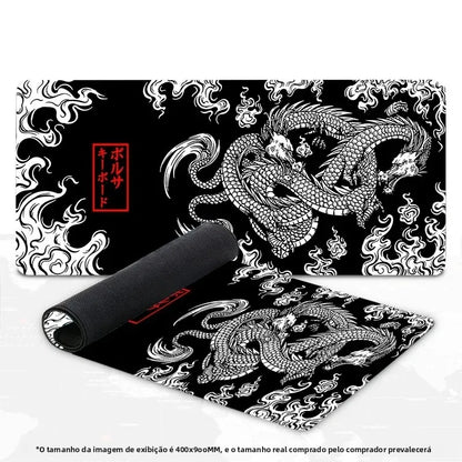 Mouse Pad Gamer Japanese Dragon — Desk Mat Speed