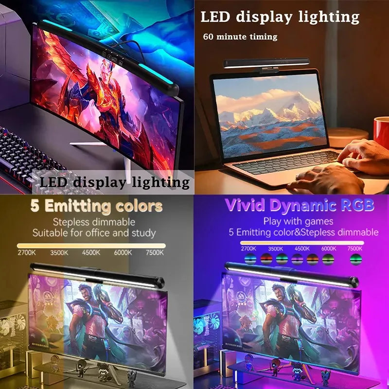 Light Bar para Monitor de Computador CHENBEN – Luminária LED com Filtro Anti-Luz Azul, Dimerização Progressiva Touch e Conexão USB para PC