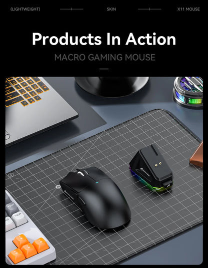 Attack Shark X11 — Mouse Gamer Tri-Mode