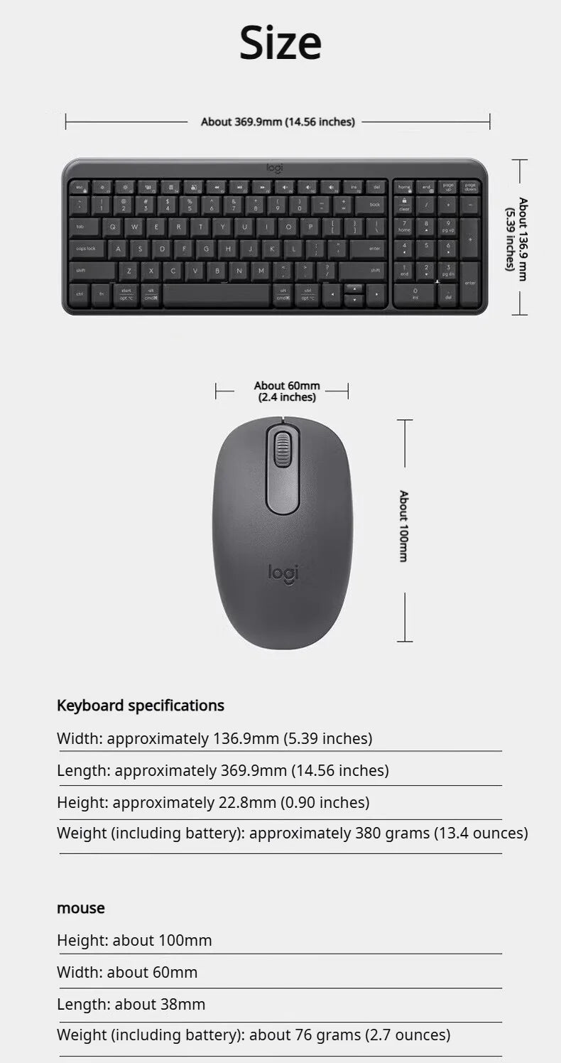 Logitech MK251 — Teclado e Mouse Sem Fio