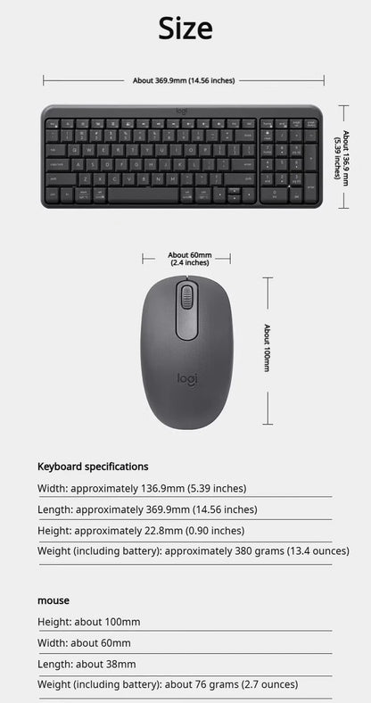 Logitech MK251 — Teclado e Mouse Sem Fio