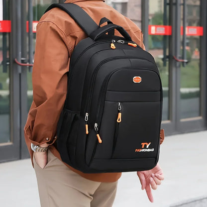 Mochila Masculina Casual Impermeável – Grande Capacidade e Compartimento para Notebook