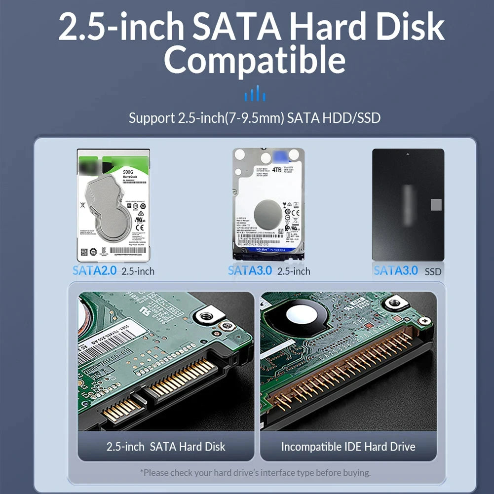 Case SATA 2,5" USB 3.0/3.1 — HDD e SSD Externo