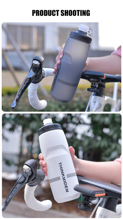 Caramanhola Squeeze ThinkRider em Polipropileno PP5 com Válvula Squeeze Jet e Protetor Contra Poeira (620ml / 750ml)