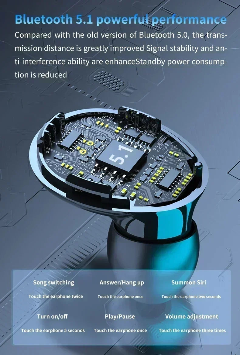 DAMORE M10 — Fone Bluetooth TWS com ANC