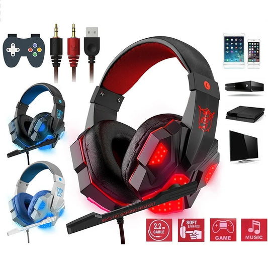 VORILYNEX — Headset Gamer com Fio 3,5 mm
