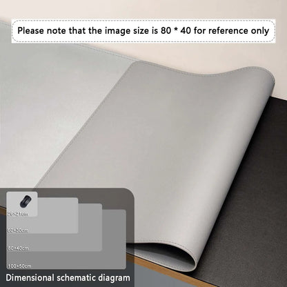Mousepad grande para escritório, protetor de mesa em couro PU impermeável, ideal para teclado, jogos e acessórios de PC.