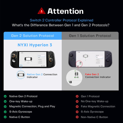 NYXI Hyperion 3 — JoyPad Sem Fio para Switch 2