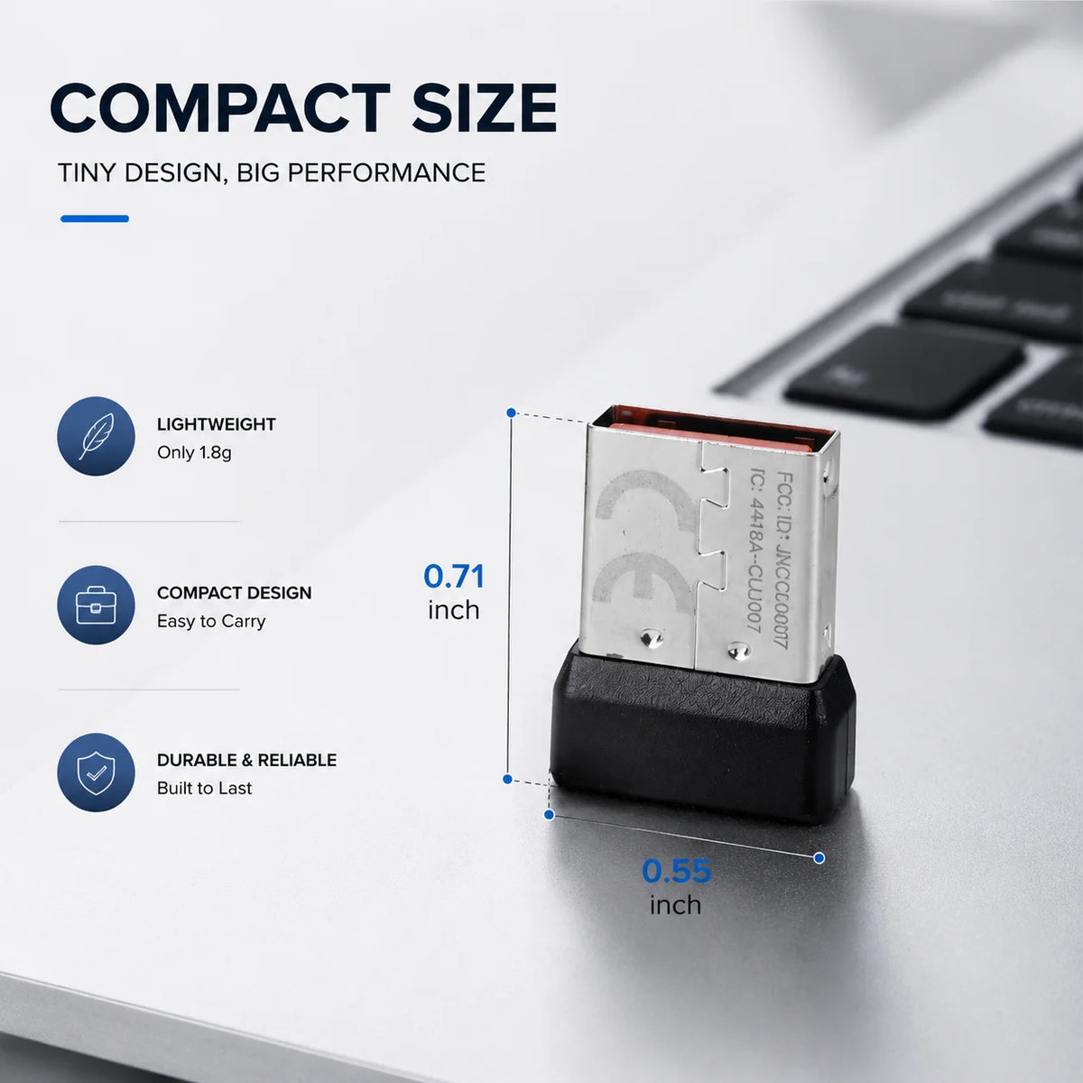 Receptor USB para Logitech MK Series — 2.4GHz