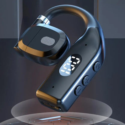 Fone de Ouvido Bluetooth 5.4 com Gancho Espetacular – Headset Esportivo e Empresarial de Alta Fidelidade