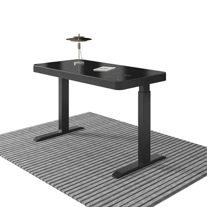 Mesa Ergonômica Inteligente Sit-Stand Elétrica XMSJ/Hollin – Tampo de Vidro Temperado, Estrutura de Aço Motorizada com Ajuste Automático de Altura e Certificação TUV para Alta Performance