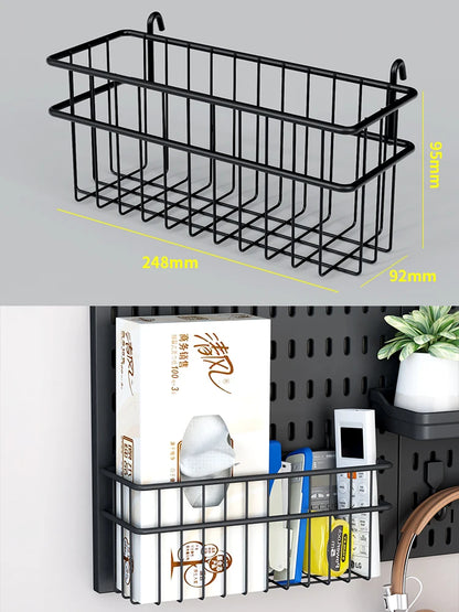 Painel Pegboard Gamer Organizador de Parede – Kit Completo com Suportes, Prateleiras e Ganchos para Setup