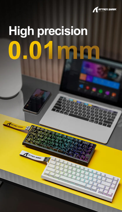 Attack Shark X68HE — Teclado Gamer Magnético 8000Hz