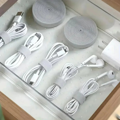 Organizador de Cabos com Velcro 3M — Abraçadeira Reutilizável