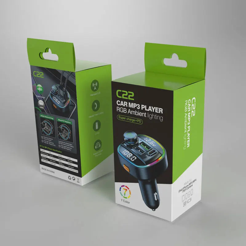 DYBO C22 — Transmissor FM Bluetooth 5.0 para Carro