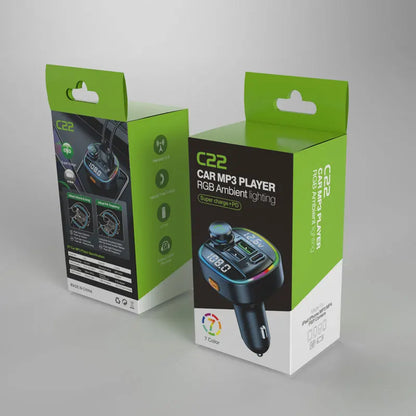 DYBO C22 — Transmissor FM Bluetooth 5.0 para Carro