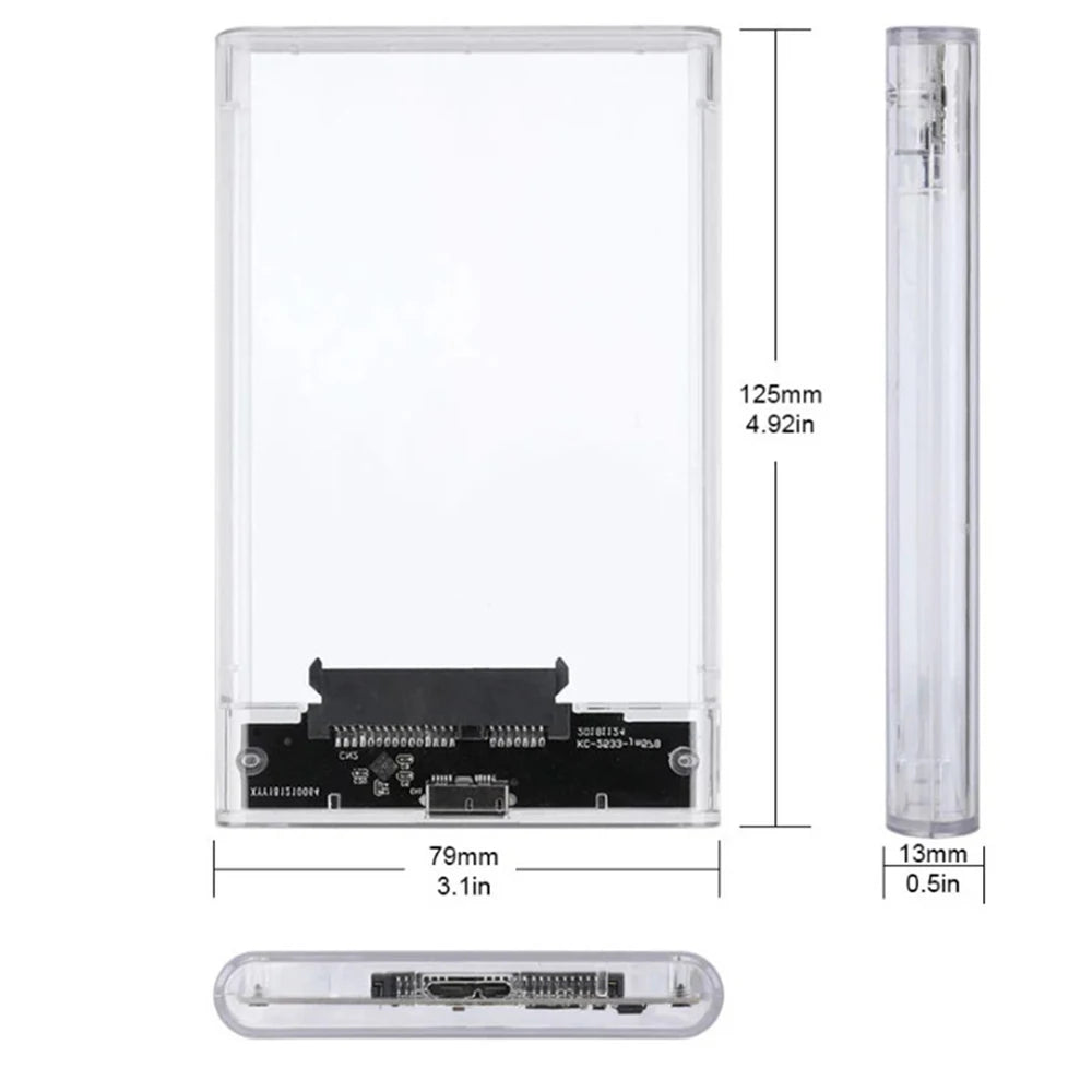 Congdi — Case Externo USB 3.0 para HDD e SSD SATA 2,5”