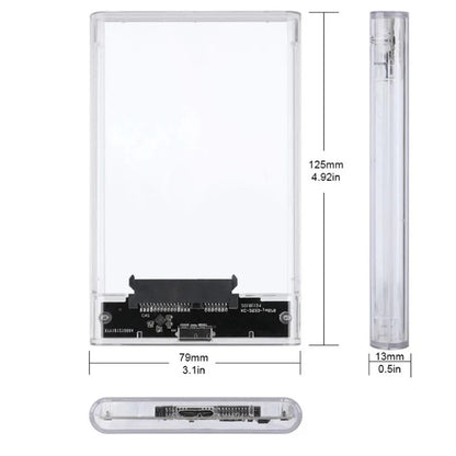 Congdi — Case Externo USB 3.0 para HDD e SSD SATA 2,5”