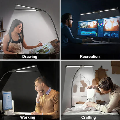 Luminária de Monitor LED Dupla ALTCHIHYQ com Sensor Touch