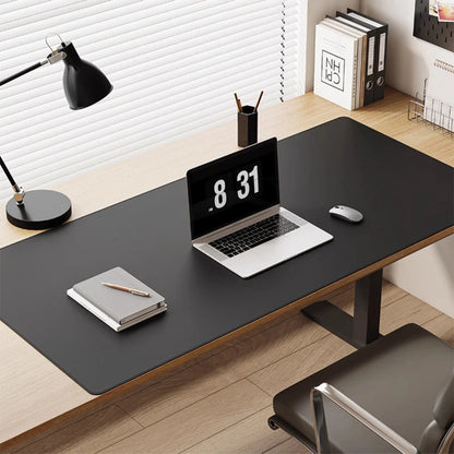 Mousepad grande para escritório, protetor de mesa em couro PU impermeável, ideal para teclado, jogos e acessórios de PC.
