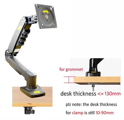 Suporte Articulado para Monitor com Pistão a Gás NB F80 (17" a 30")