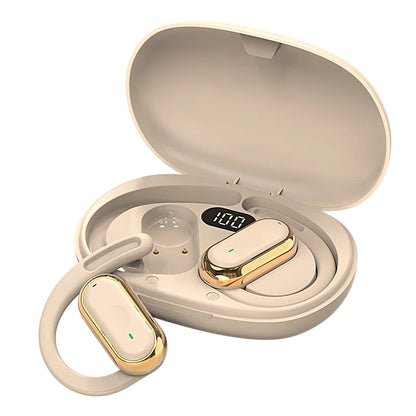 Fone de Ouvido Sem Fio Bluetooth 5.4 OWS Kebidu – Gancho Auricular Esportivo, Cancelamento de Ruído ENC e Bateria de até 20 Horas