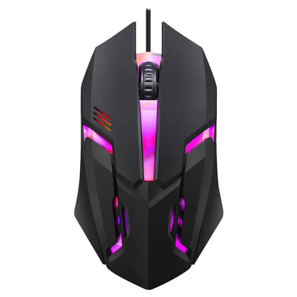 Kit Teclado Mecânico Gamer 104 Teclas Retroiluminado Rainbow e Mouse Com Fio – À Prova de Respingos