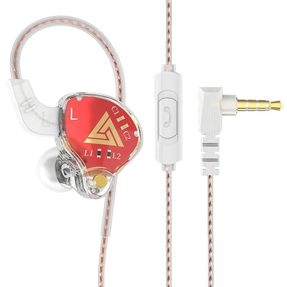 Fone de Ouvido QKZ AK6 com Microfone, Driver Dinâmico e Plugue P2 3,5 mm