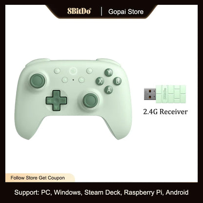 Controle Gamer 8BitDo Ultimate 2C Sem Fio 2.4G com Hall Effect para PC