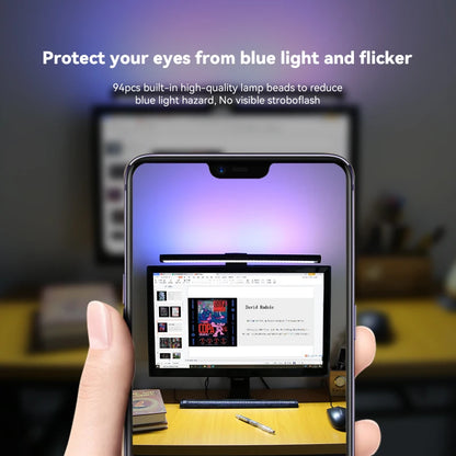Luminária de Monitor Light Bar com Controle Remoto – Barra de Luz LED Anti-Luz Azul e Iluminação Direcional