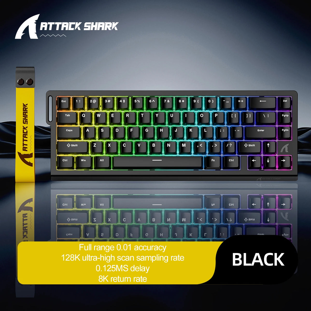 Attack Shark X68HE — Teclado Gamer Magnético 8000Hz