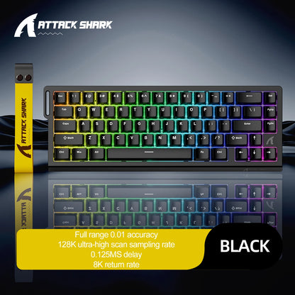 Attack Shark X68HE — Teclado Gamer Magnético 8000Hz