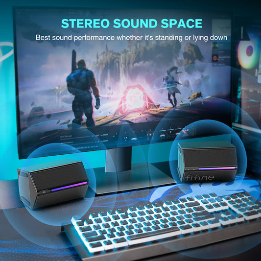 FIFINE A20 — Caixa de Som USB 2.0 com RGB