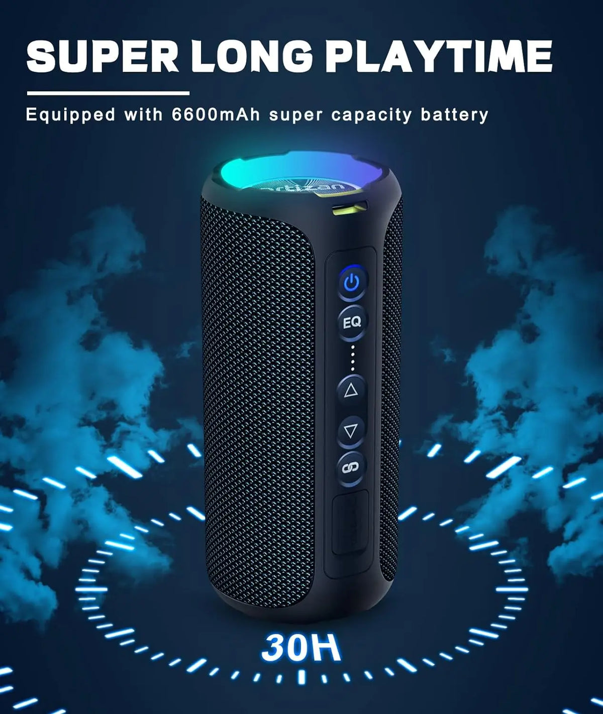 Ortizan X8 Pro — Caixa de Som Bluetooth 40W IPX7